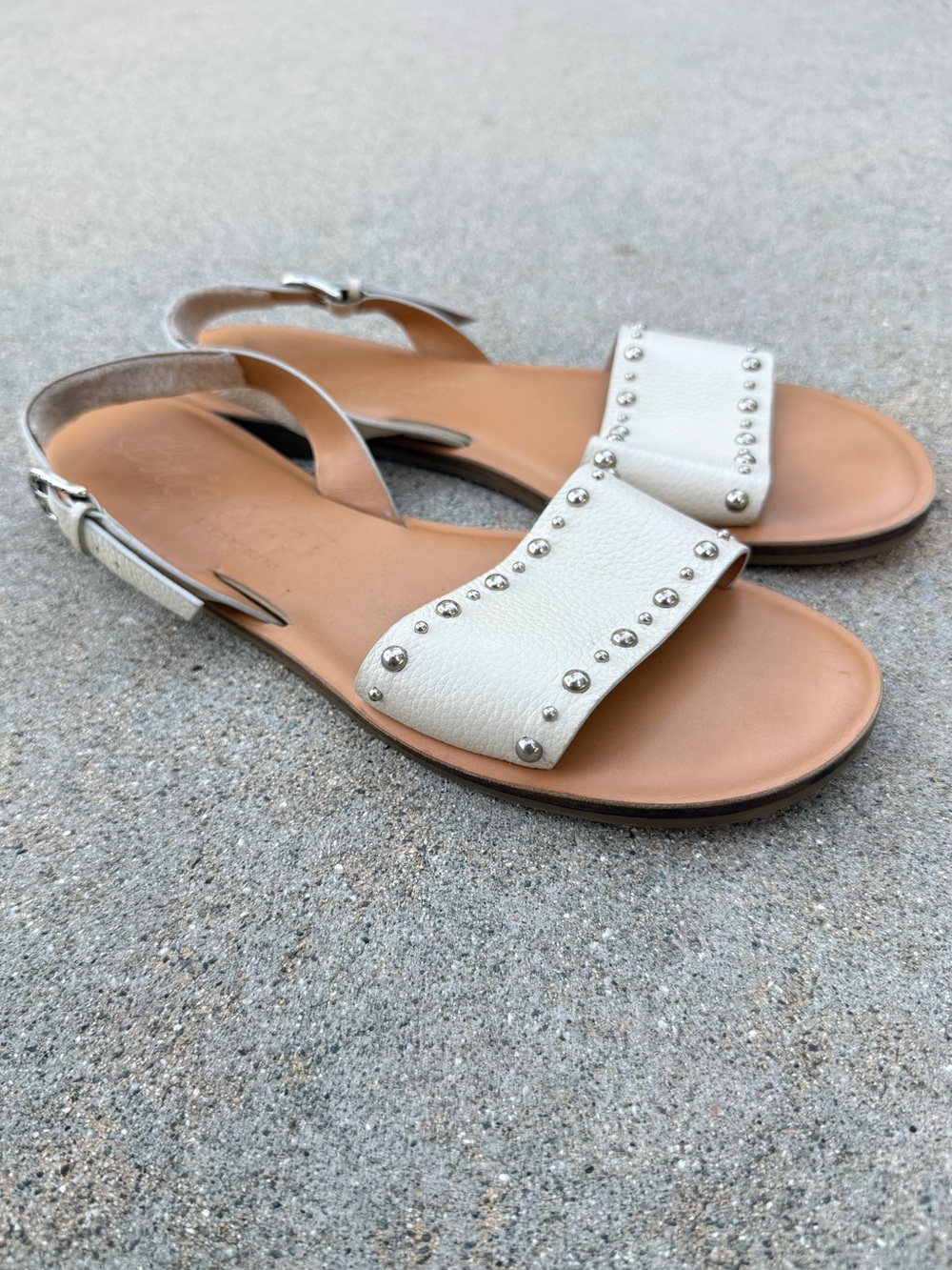 Brighton Avril Leather Sandals size 9 studded